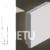 Listwa biała MDF STANDARD100 R5